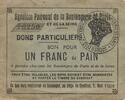 France 1 franc 1 Franc of Bread - Paris and Seine Bakery Employers' Asso... 12.12 US$  +  23.09 US$ shipping