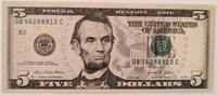 USA 5 dollars 2021 Billet USA 5 dollars Abraham Lincoln, Pr&eacute;sident 2021 ... 9.10 US$  +  23.09 US$ shipping