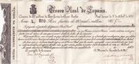 Spain 200 pesos fuertes 1837 Billet Spain 200 pesos fuertes 1837 III / SS 121.24 US$  +  23.09 US$ shipping