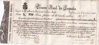 Spain 200 pesos fuertes 1837 Billet Spain 200 pesos fuertes 1837 II / VZ 181.87 US$  +  23.09 US$ shipping
