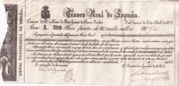 Spain 200 pesos fuertes 1837 Billet Spain 200 pesos fuertes 1837 II / VZ 181.87 US$  +  23.09 US$ shipping