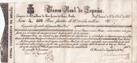 Spain 200 pesos fuertes 1837 Billet Spain 200 pesos fuertes Isabelle II ... 181.87 US$  +  23.09 US$ shipping