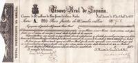 Spain 200 pesos fuertes 1837 Billet Spain 200 pesos fuertes 1837 II / VZ 181.87 US$  +  23.09 US$ shipping