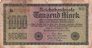 Germany 1000 mark 1922 Billet Germany 1000 mark 1922  3.66 US$  +  23.23 US$ shipping