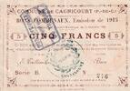 France 5 francs 1915 Billet France 5 francs 1915 III / SS 30.49 US$  +  23.23 US$ shipping