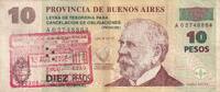 Argentina 10 pesos Billet Argentina 10 pesos 2002 -