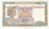 France 500 francs 500 Francs Peace - 07-01-1943 - Serial K.7734 -