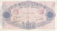 France 500 francs 1000 Francs Rose et Bleu - 27-01-1927 - Serial W.967 -