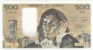 France 500 francs 500 Francs Pascal - St Jacques Tower - 03-02-1977 - N.72 - UNC -