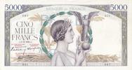 France 5000 francs 5000 Francs Victory - 08-12-1938 Serial D.71 - VF -
