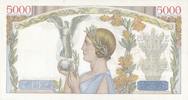 France 5000 francs 5000 Francs Victory - 08-12-1938 Serial D.71-287 - VF -