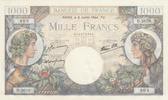 France 1000 francs 1000 Francs - Commerce and Industry - 06-07-1944 Serial D.3620 - P.96c -