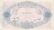 France 500 francs 500 Francs Pink and Blue - 25-06-1936 Serial S.2323 - F to VF -
