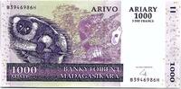 Madagascar 1000 ariary 1000 Ariary - Lemurs - Cactus - 2004 - P.89b - UNC -