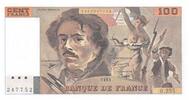 France  100 Francs Delacroix - 1993 Serial O.255 - AU