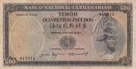 Timor 500 escudos 500 Escudos Regulo D. Aleixo - 1963 - P.29a F to VF -