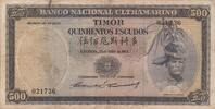 Timor 500 escudos 500 Escudos Regulo D. Aleixo - 1963 - P.29a3 F to VF -