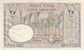Lebanon 25 livres 25 Livres 1945 - Bank of Syria and Lebanon - Specimen - P.51s - PMG 64 -
