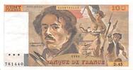 France  100 Francs Delacroix - 1981 Serial D.45 - XF