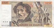 France  100 Francs Delacroix - 1978 Serial U.3 - F+ FF+