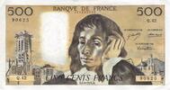 France 500 francs 500 Francs Pascal - St Jacques Tower - 06-12-1973 - Serial G.40 - VF+ -