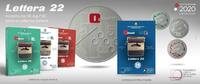 Italy 5 euro Set of 3 x 5 Euro Olivetti Letterra 22- 2020 - in folder - Silver Colorized -