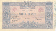 France 1000 francs 1000 Francs Blue on lilac - 03-06-1926 - Serial H.2418 - VF -