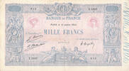 France 1000 francs 1000 Francs Blue on lilac - 14-01-1925 - Serial E.1827 - F to VF -