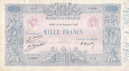 France 1000 francs 1000 Francs Blue on lilac - 22-09-1925 - Serial Y.2036 - VF -