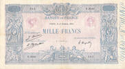 France 1000 francs 1000 Francs Blue on lilac - 06-10-1925 - Serial P.2048 - VF -