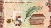 Azerbaidjan 5 manat 5 Manat - Book, statue, map - 2020 - UNC -