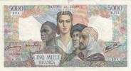 France 5000 francs 5000 Francs France and colonies - 08-03-1945 Serial R.373 - VF - P.103 -