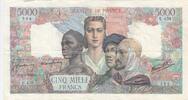 France 5000 francs 5000 Francs France and colonies - 05-04-1945 Serial U.459 - VF - P.103 -