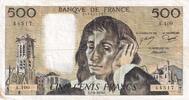 France 500 francs 500 Francs Pascal - 07-06-1979 Serial A.100 - AVF -