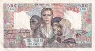 France 5000 francs 5000 Francs France and colonies - 07-06-1945 Serial J.680 - VF -