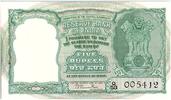India 5 rupees 5 Rupees, Ashoka Column- Antelopes - 19(57-62) - P.34 Scarse -