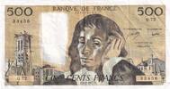 France 500 francs 500 Francs Pascal - 03-02-1977 - Serial Q.72 - VF -