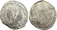 France teston Teston Charles IX - 1565 L Bayonne - Silver - 4th type - Fine - 2nd ex -