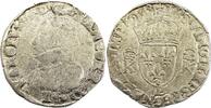 France teston Teston Charles IX - 1568 L Bayonne - Silver - 4th type - Fine -