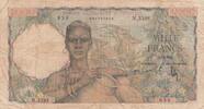 French West Africa 1000 francs 1000 Francs Woman, jugs - 21-11-1953 - F to VF - P.42 -