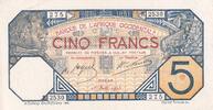 French West Africa 5 francs 5 Francs - Dakar - 01-08-1925 - Serial R 2530 - VF+ to XF - P.5Bc -