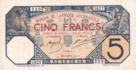 French West Africa 5 francs 5 Francs - Dakar - 14-12-1922 - Serial B 1827 - VF - P.5Bb -