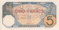 French West Africa 5 francs 5 Francs - Dakar - 17-02-1926 - Serial M 3160 - VF+ to XF- P.5Bc -