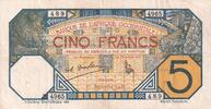 French West Africa 5 francs 5 Francs - Dakar - 01-09-1932 - Serial H 4965- VF - P.5Be -