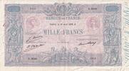 France 1000 francs 1000 Francs - Pink and blue - 13-08-1926 - Serial A.2646 - VF - P.67 -