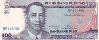 Philippines 100 piso 100 Piso - Prés. M. Rowas - 1987 - P.172f -
