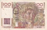 France 100 francs 100 Francs - Young farme - Inverse watermark - 06-08-1953 - Serial Q.554 - P.128 -