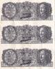 China 20 cents Sheet of 3 banknotes of 20 Cents - Tchang Kai-chek - Boat - Specimen - 1946 - P.395A -