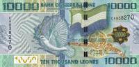 Sierra Leone 10000 leones 10000 Leones - Colombe de la Paix - 2013 - P.33b -