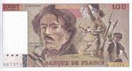 France  100 Francs - Delacroix - 1990 - Serial C.174 - P.154 XF+